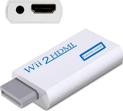 Produktbild von INF Wii zu HDMI Adapter, Wii to HDMI 720/1080P HD Converter Adapter mit 3,5mm Audioausgang