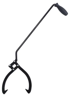 Produktbild von Holzzange, leicht, 25,4 cm Öffnung, langer Griff, starke Tragfähigkeit, arbeitssparender Hebehaken