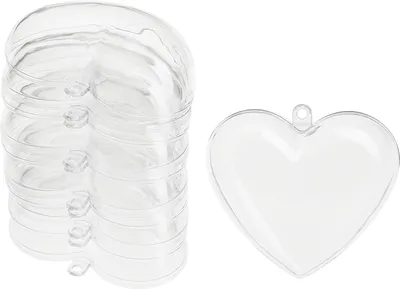 Produktbild von VBS Acrylform "Herz", 6 cm, 6 Stück