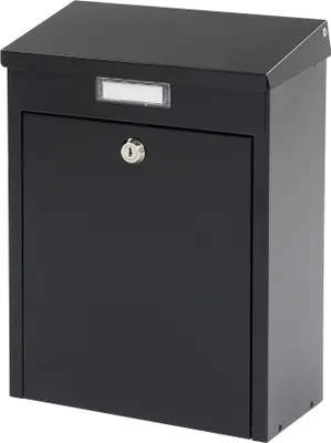 Produktbild von MEFA Briefkasten Lied 150 mit Namensschild, mit Schloss, Größe 340x265x135 mm