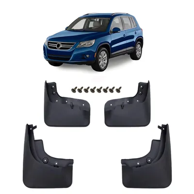 Produktbild von HERSTMOTO Schmutzfänger, 4er-Set Schmutzfänger-Kit Spritzschutz Schmutzfänger mit Befestigungssatz, passend für Volkswagen TIGUAN I 2007-2016