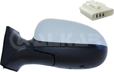 Produktbild von ALKAR 6125927 Außenspiegel Seitenspiegel Links für FIAT Idea (350) Beheizt Konvex Grundiert Elektrisch