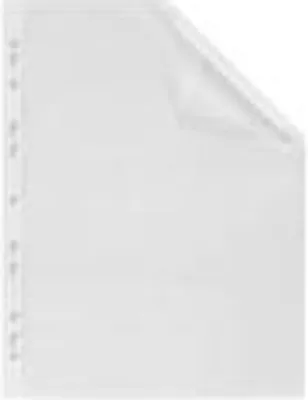 Produktbild von ELBA Prospekthülle Premium, DIN A4, PVC, 0,08 mm, glasklar PVC-Hartfolie, oben offen, Eurolochung, dokumentenecht (71430)