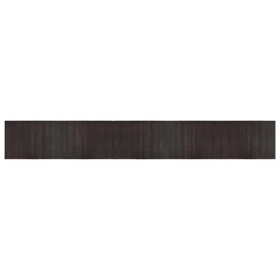Image de Tapis rectangulaire marron foncé 70x500 cm bambou