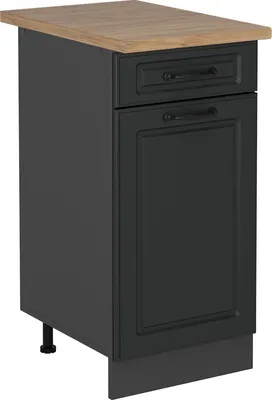 Image de Meuble cuisine Vicco R-Line Anthracite campagne 40cm , PT Chêne, Model 54013
