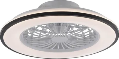 Immagine prodotto di JUST LIGHT Lampada da soffitto a LED 14447-18, ventilatore, 44 W, 5400 lm, CCT, RGB, IP20, nero/bianco