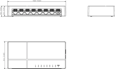 Obrázok produktu pre Dahua Technology PFS3008-8GT-L, Nespravované, L2, Gigabit Ethernet (10/100/1000)
