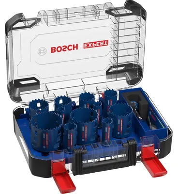 Image de Coffret 11 Scies trépans BOSCH 2608900448 EXPERT Carbure Endurance Multi matériaux Ø20 à 76mm