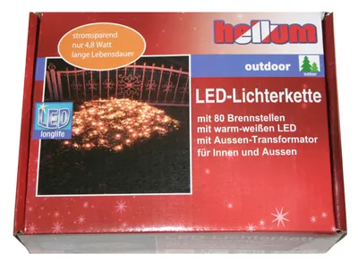 Produktbild von Hellum Lichterkette-LED Mini Außen klar 80tlg; 560831