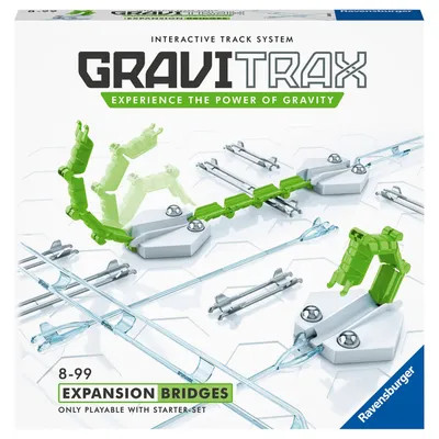 Zdjęcie produktu dla Ravensburger GraviTrax Bridges, Zjeżdżalnia dla szklanych kulek, 8 lat(a), 13 szt.