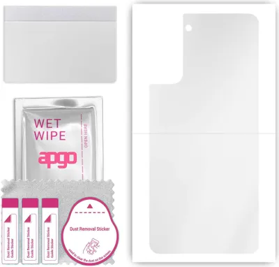 Produktbild von apgo Rückseite Schutzfolie, klar, kompatibel mit Samsung Galaxy S21 Plus 5G, Hinten Hydrogel-Displayschutzfolie mit Positionierhilfe, kratzfest, einfache Montage