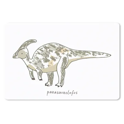 Produktbild von MuchoWow® Schreibtischunterlage Kinderzimmer - Parasaurolofus - Dinosaurier - Jungen - Mädchen - Kind 60x40 cm - XXL Mauspad - Großes Mauspad