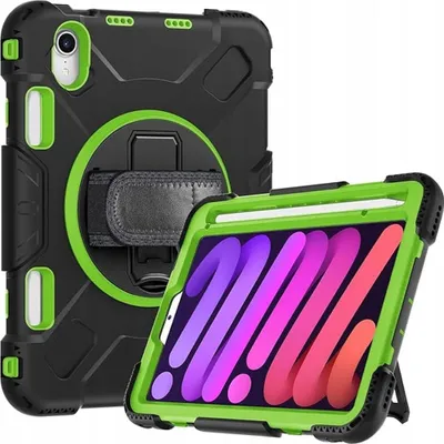 Produktbild von iPad Mini 6 8.3" Tablet Hülle mit Halterung Langlebig Grün