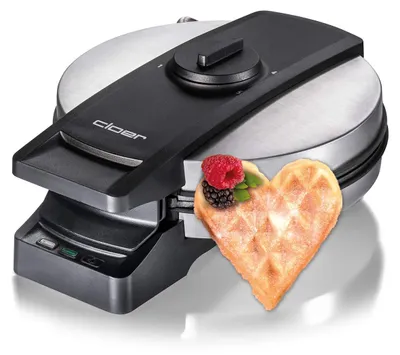 Waffeleisen 16,5 cm Ø, 950 W, zuckerbeständig, gewerblich