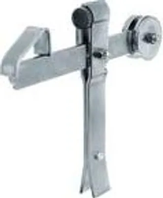 Produktbild von Alberts Torfeststeller zum Einbetonieren, mit Wippe galvanisch blau verzinkt Höhe 240 mm