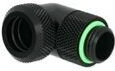 Produktbild von Barrow Multi-Link Adapter Anschluss 90 Grad G1/4 Zoll AG auf 12mm AD Hardtube - drehbar, schwarz