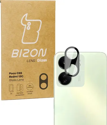 Produktbild von Bizon Glaslinse für Redmi 13C/Poco C65, 2 Stück
