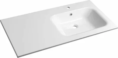 Obrázok produktu pre ARECA umývadlo z liateho mramoru 101 x 51,5 cm, pravé, biele