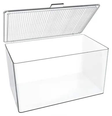 Produktbild von CD-Aufbewahrungsbox mit Deckel – Transparente Kunststoffbox für 24 CDs