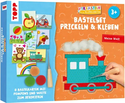 Produktbild von Verbasteln für die Allerkleinsten: Bastelset Prickeln & Kleben. Meine Welt