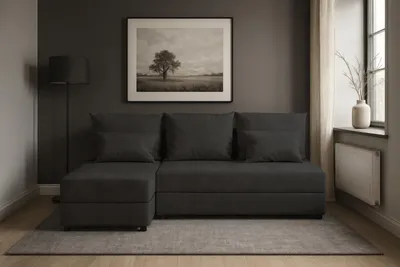 Produktbild von Couchgarnitur Ecksofa CARIM OSL L-Form mit Schlaffunktion und Bettkasten