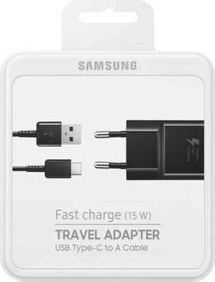 Obrázok produktu pre Samsung, Sieťová nabíjačka Samsung 15 W USB-A s káblom USB-C na USB-A 1 m, čierna