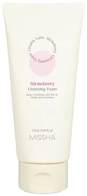 Produktbild von Missha Creamy Latte Cleansing Foam Strawberry 172ml