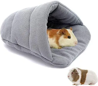 Produktbild von Warmes Meerschweinchen Haus Meerschweinchen Zubehoer Kleine Tier Plüsch Höhle Kuschelbett MeerschweinchenKaninchen Zubehoer Hamster Zubehör