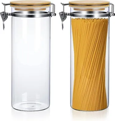Produktbild von Famanu Vorratsgläser Set 2 Stück - 1800 ml Borosilikatglas