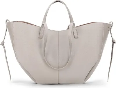Produktbild von TIAASTAP Kunstleder Tote Bag Damen Groß Shopper Tasche Schultertasche Umhängetasche Grau