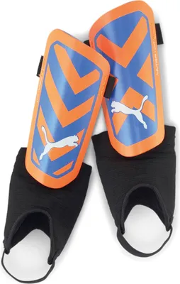 Image de Puma ULTRA Light Ankle Football Protège-tibias unisexe orange bleu mica taille L