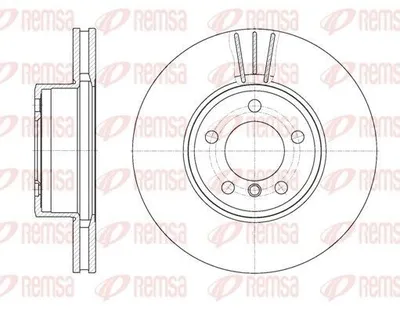 Obrázok produktu pre 2x REMSA brzdový kotúč 6867.10 predný pre BMW 7 (E65 E66 E67) 324mm 81mm 10 74kg