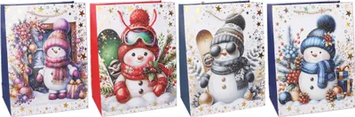 Zdjęcie produktu dla Torba na prezenty L 31x42x12 cm BOŻE NARODZENIE