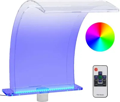 Produktbild von Wasserfall-Element mit RGB-LEDs Acryl 50 cm