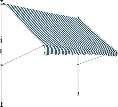 Produktbild von Ausziehbare Markise - Terrassenmarkise - Manuelle Kurbel - Poly-Baumwolle Gewebe - Für die Terrasse - Grün