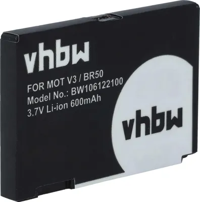 Produktbild von vhbw Akku kompatibel mit Motorola Flip P Handy Smartphone Telefon (600 mAh, 3,7 V, Li-Ion)