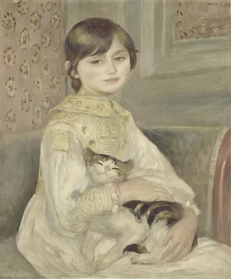 Produktbild von Legendarte - Kunstdruck auf Leinwand - Julie Manet - Pierre Auguste Renoir - Wanddeko, Canvas