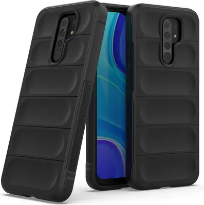Produktbild von Redmi 9 Hülle, Weich TPU Silikon Stossfest Anti-rutsch Schutzhülle für Xiaomi Redmi 9 Schwarz