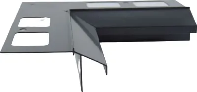 Produktbild von Renoplast Aluminium Traufprofil K100R Keramikboden, Innenecke 90°, Braun