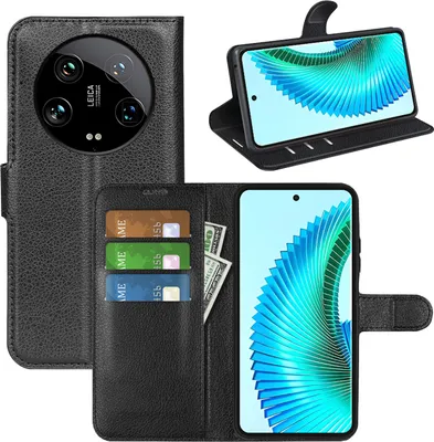 Immagine prodotto di Per Xiaomi 14 Ultra Smart Custodia per cellulare Nero Custodie Custodia in  Cover Case Book
