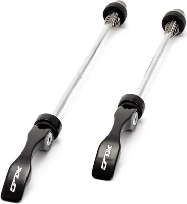 Produktbild von XLC QR-L02 Schnellspann-Set Alu/Cr-Mo VR/HR, schwarz, 2-teilig (1 Set)