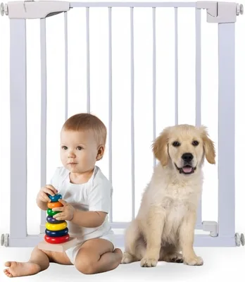 Immagine prodotto di Mobiclinic Kids, cancelletto per scale, per bambini e animali domestici, Raily, chiusura automatica, doppia apertura, larghezza 75-82 cm
