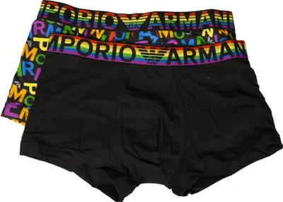Produktbild von EMPORIO ARMANI Herren-Boxershorts 2er-Pack sichtbare elastische Baumwolle mit Tasche mit Reißverschluss Artikel 112023 3R513, EUR S - CN 165/90 - BR P - MX CH, Cotone 95%,Elasthan 5%