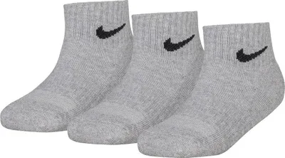Produktbild von Nike Kids Rn0012 Quarter Kurze Socken 3 Paare Grau EU 23 1/2-27 Grau EU 23 1/2-27