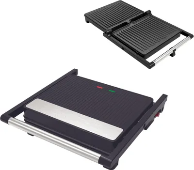 Produktbild von Best Direct® Chef O Matic Multigrill - Kontaktgrill, 2000 W, Indoor Grill Panini, 180º Öffnung, antihaftbeschichtet, klappbar