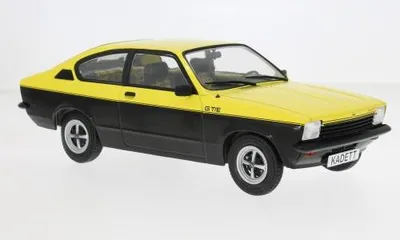 Image de MCG 18598 Opel Kadett C Coupé GT/E 1975 jaune et noir, échelle 1:18