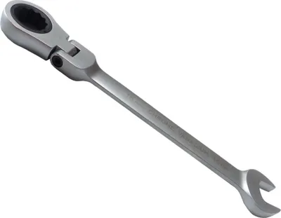 Produktbild von 16mm Ringmaul + Gelenk CRV Ratschenschlüssel Gelenkratschengabelschlüssel Ratsche Maulschlüssel Knarrenschlüssel BOHRFUX