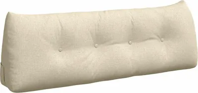 Produktbild von vidaXL Rücken Kissen Creme 140 x 24 x 50 cm Stoff