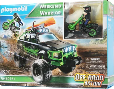 Immagine prodotto di PLAYMOBIL 70460 - Camion d'azione fuoristrada - Guerriero del weekend