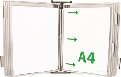 Produktbild von Tarifold Wandelement A4 grau Sichttafel
